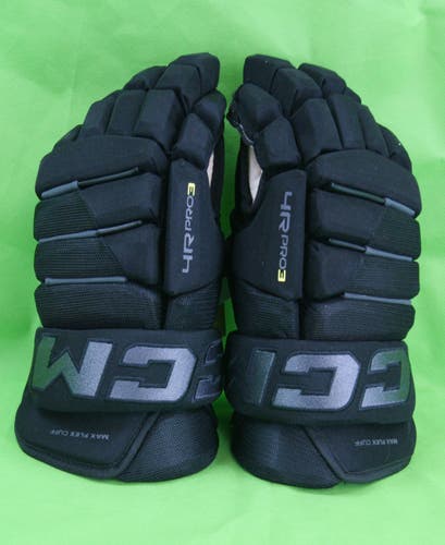 New CCM HG4RP3 Gloves 13"  4 Roll Pro3 Black/Graphite Grey