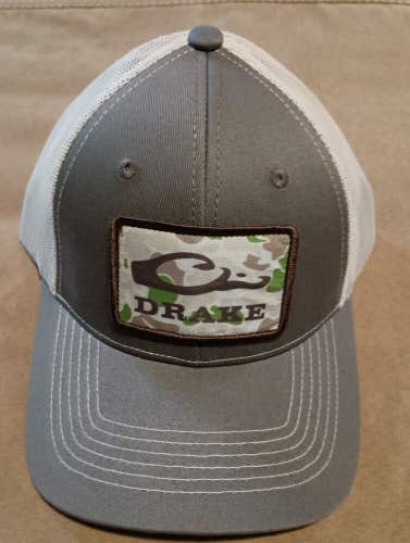 2 NWT Drake Waterfowl Camo Patch Mesh Back Cap SnapBack Hats DH4 126-DGO DkGreen