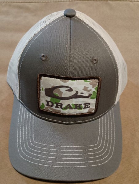 2 NWT Drake Waterfowl Camo Patch Mesh Back Cap SnapBack Hats DH4 126-DGO DkGreen
