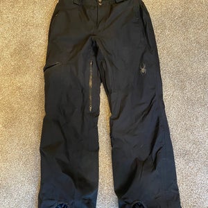 Black Lightly Used Women's Small Spyder Ski Pants