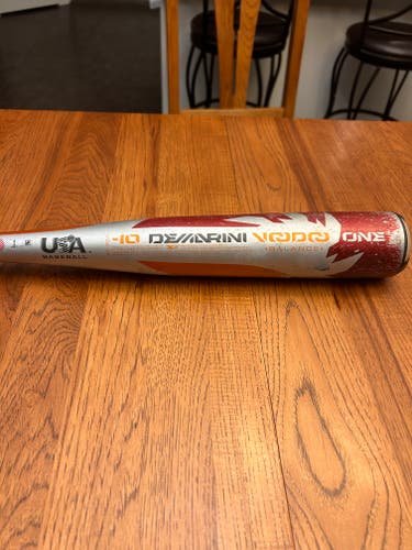 Used 2021 DeMarini Voodoo One USABat Certified Bat (-10) Alloy 21 oz 31"