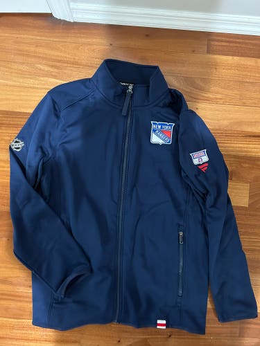 Adam Fox 23 New York Rangers Player Issued Full Zip Jacket Fanatics Authentic Pro L