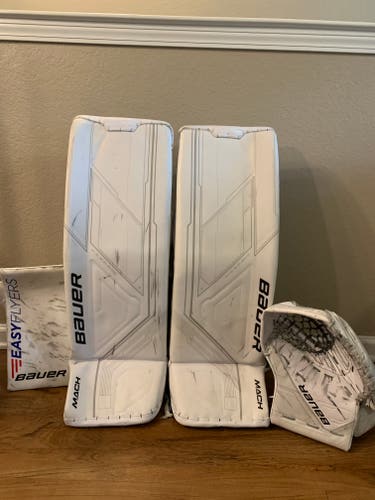 Used Large Bauer Mach Regular Goalie Full Set