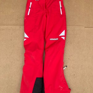 Red Used Women's Adult XS Spyder Ski Pants