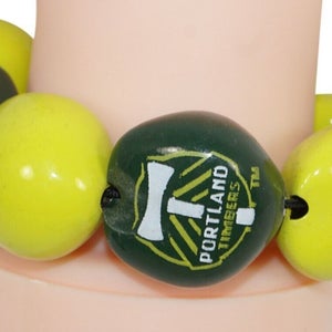 Vintage Portland Timbers Fc Mls Multiple Kukui Nut Bracelet Soccer Futbol 2011