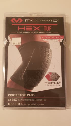 New- McDavid HEXTUF Knee-Elbow  Protective pads- Pair - 6440X- MEDIUM