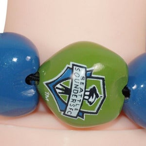Vintage Seattle Sounders Fc MLS Soccer - Multiple Kukui Nut Futbol Bracelet 2011