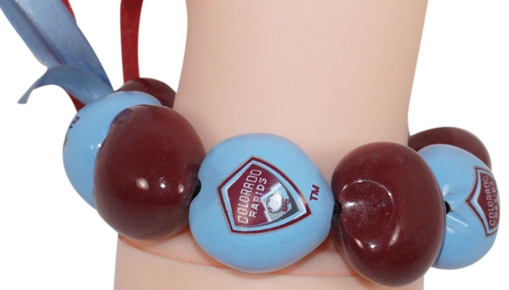 Vintage Colorado Rapids Fc MLS Soccer - Multiple Kukui Nut Futbol Bracelet 2011