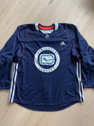 Adidas MIC Pro Stock Practice Jersey - Size 58 - Canucks