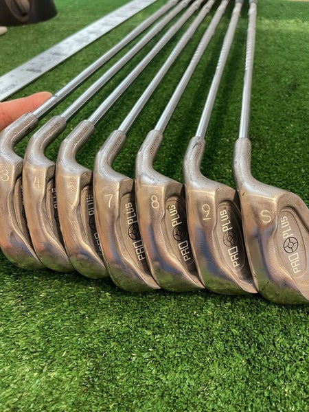 Pro Plus Irons Set 3-SW (No 6 or PW) Stiff Steel Shafts