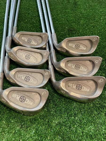Pro Plus Irons Set 3-SW (No 6 or PW) Stiff Steel Shafts