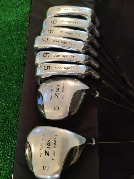 Vantage Pro Z 100 3-5 Woods 5-PW Irons Set Regular Steel