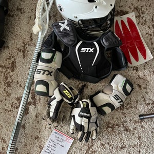Youth Xs lacrosse equipment. Full set up . Starter kit . Meets NOCSAE