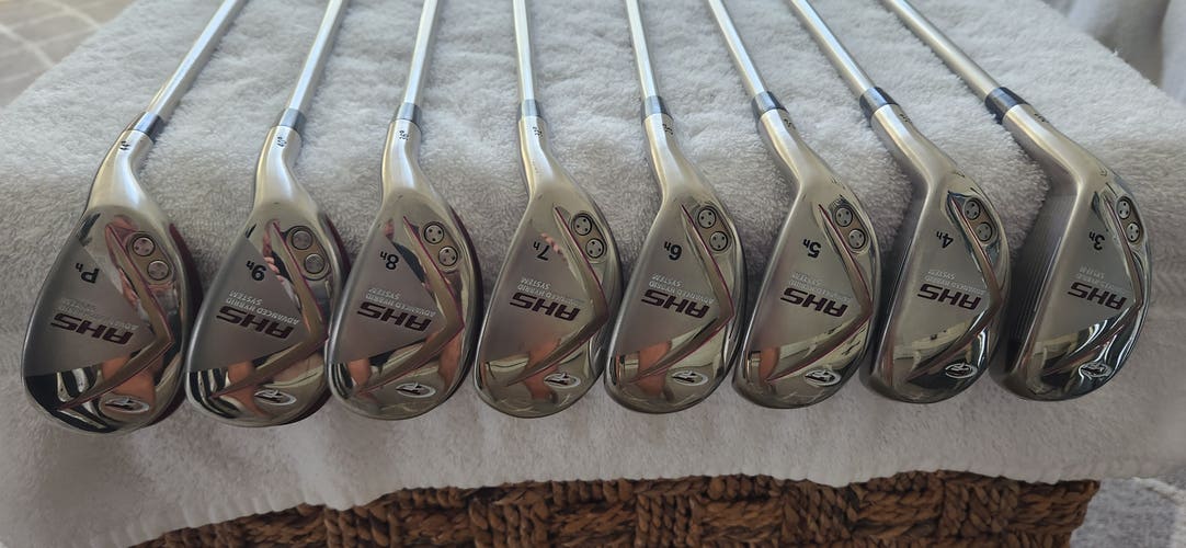 Women's Top Flite AHS Hybrid Iron Set Right (3h-Ph, 8 clubs) RH; Graphite Shafts