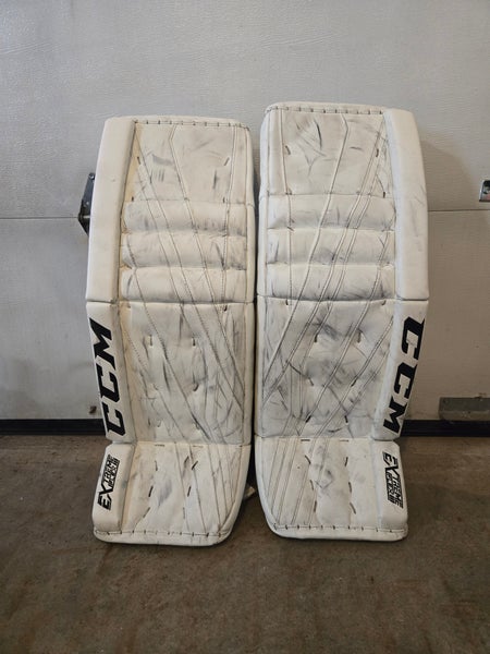 Used 34" CCM Eflex lll Goalie Leg Pads