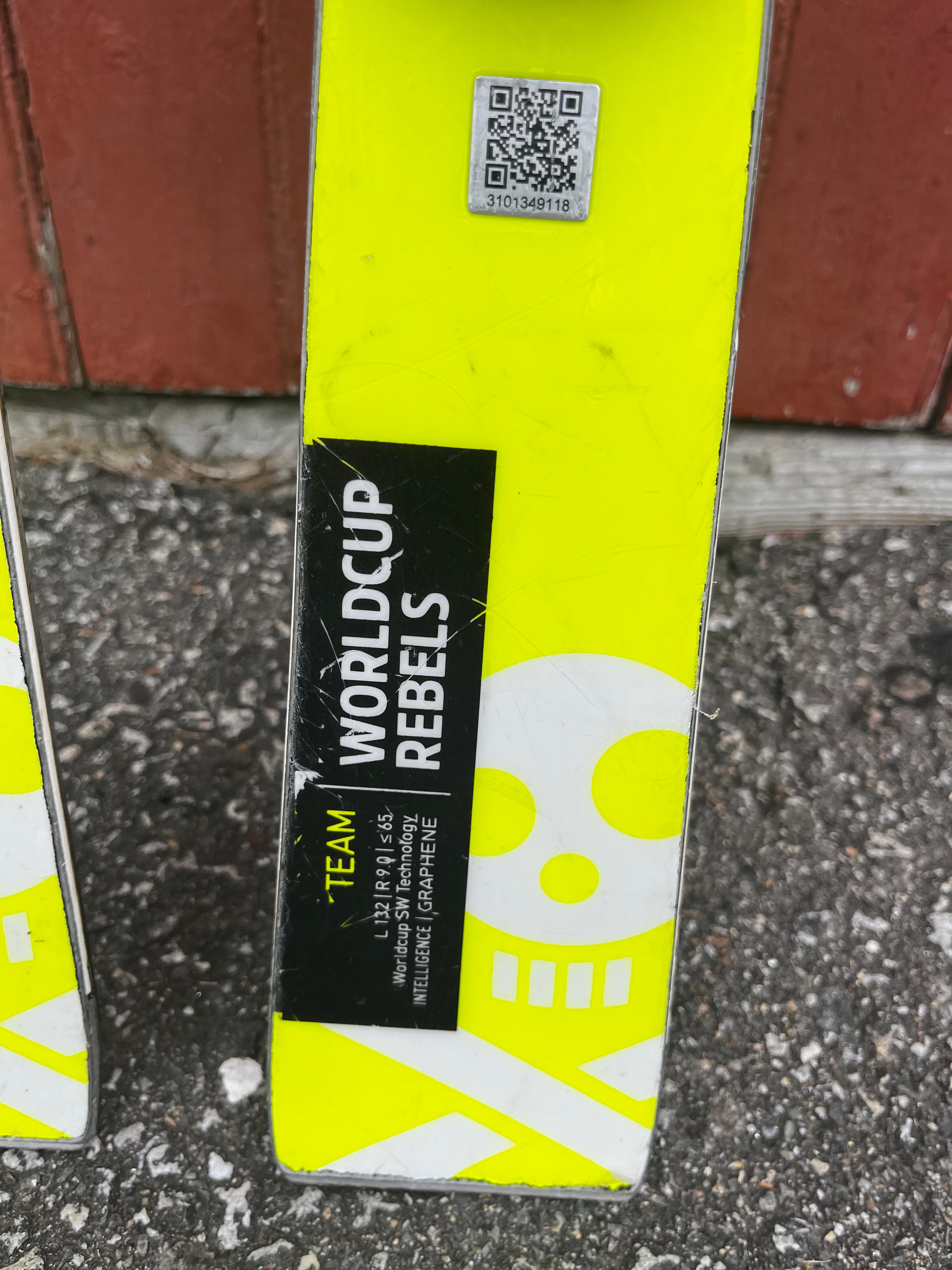 HEAD 132 cm World Cup Rebels i.SL RD Skis Without Bindings