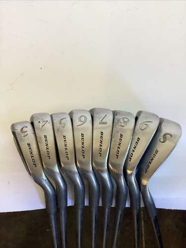 Dunlop Red Max II Iron Set 3-SW Stiff Steel Shafts (no PW)