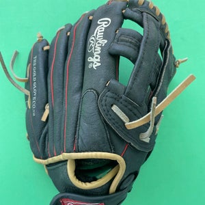 Black Used Rawlings Highlight Series Right Hand Throw Baseball Glove 11.5"