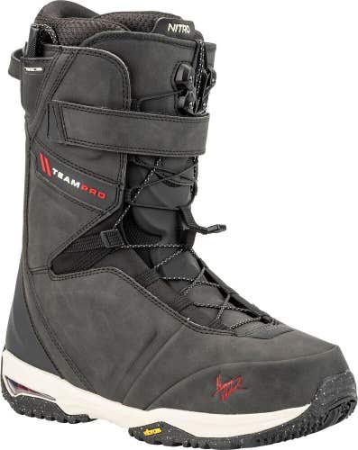 Nitro Team Pro MK TLS Snowboard Boots US Men's Size 11.5 Black New 2025