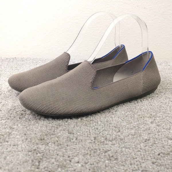 Rothys The Loafer Round Toe Ballet Slip On Shoes Womens 8 Flats Gray Rothy's