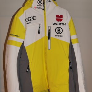 Yellow New Men's Large/Extra Large Bogner Team Germany Ski Jacket