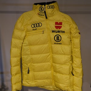 Yellow New Men's Medium/Large Bogner Team German Down Ski Jacket
