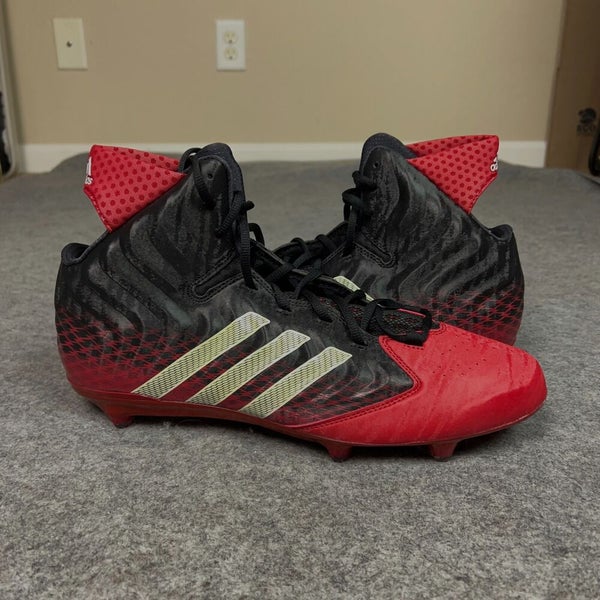 Adidas Mens Football Cleat 14 Black Red White Lineman Nastyquick D Sports Q9