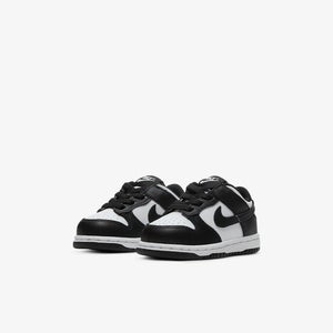 Nike Dunk Low CW1589-100 Baby/Toddler US 4C White Black Leather Sneakers TSB003