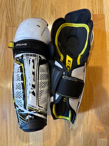 Used Junior CCM 12"  Tacks Shin Pads