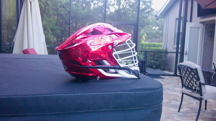 Chrome Ruby Cascade S Lacrosse Helmet