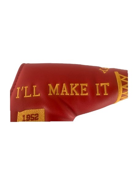 New Leather Hickory (Indiana) Hoosiers Blade Putter Cover w/ Magnetic Closure