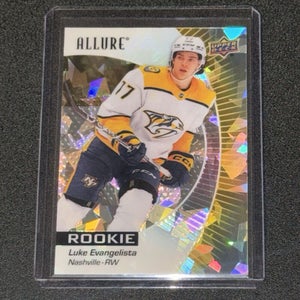 Luke Evangelista Nashville Predators 2023-24 NHL Allure Yellow Taxi Rookie #136