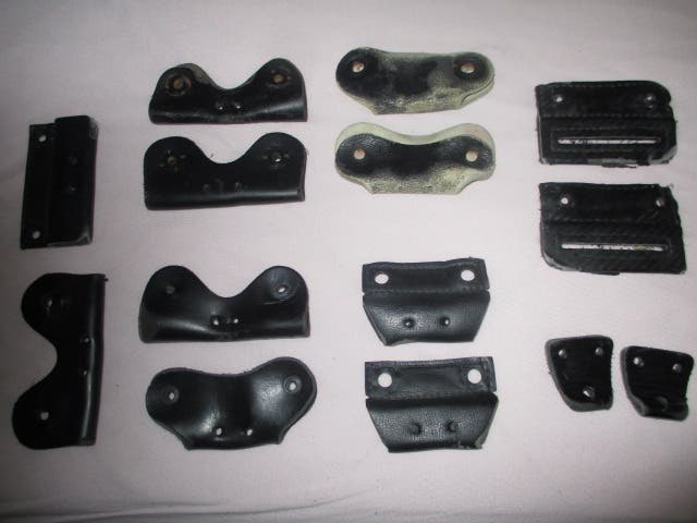Used Hockey Goalie Leg Pad Toe Bridges