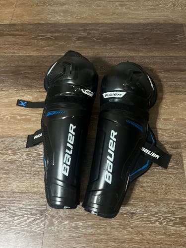 Used Senior Bauer 16" X Shin Pads