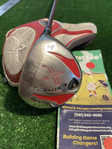Tour Edge Exotics XCG 15* 3 Wood Regular Graphite Shaft