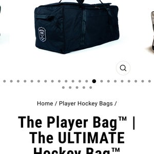 New $230 Pacific Rink Ultimate Player Hockey Bag - Backpack BLACK