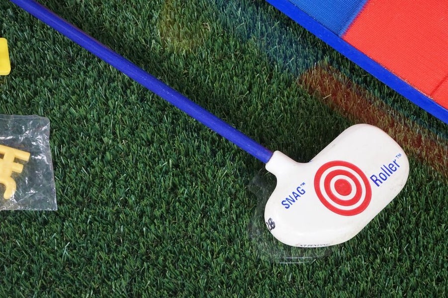 SNAG GOLF ROLLERAMA CHIPPING TRAINER W/ 28" ROLLER CLUB & BRUSH