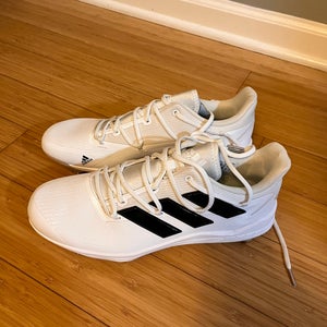White New Men's Low Top Metal Adizero Afterburner