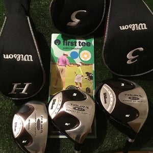 Wilson Tour RX MOI 3-5 Woods & 21* 3 Hybrid Set Mens Flex Graphite & Steel