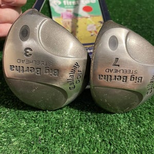 Callaway Ladies Big Bertha Steelhead 3-7 Woods Set Graphite