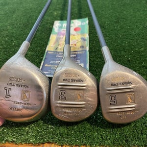 Square Two Ladies LPGA Wood Set Driver 3 Woods 5 Hybrid Graphite Shafts