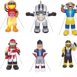 NFL Inflatable Mascot Choose Team Steelers, Cowboys, Rams, Raiders, Chiefs