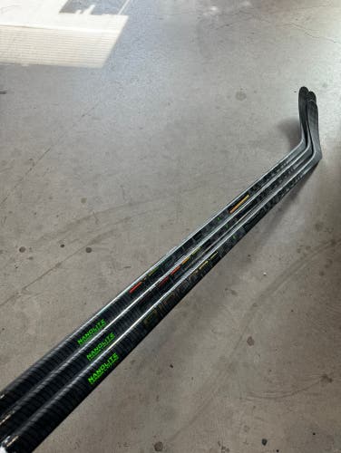 3 Pack NCAA Flex 100 New Senior CCM Left Hand Pro Stock RibCor Trigger 6 Pro Hockey Stick