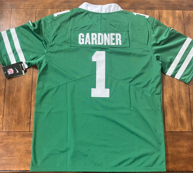 Ahmad Sauce Gardner #1 NY Jets Green Stitched Jersey Men's Size Large