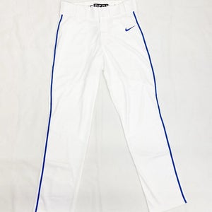 Nike Vapor Pro White Baseball Pant Royal Piping Men's S M L XL 747226 Softball