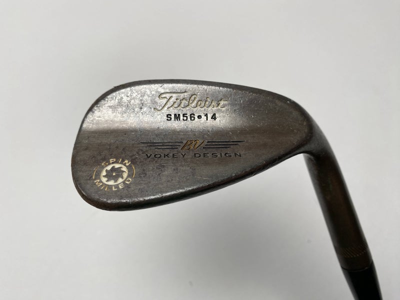 Titleist Vokey Spin Milled Oil Can 56* 14 True Temper Dynamic Gold Wedge RH