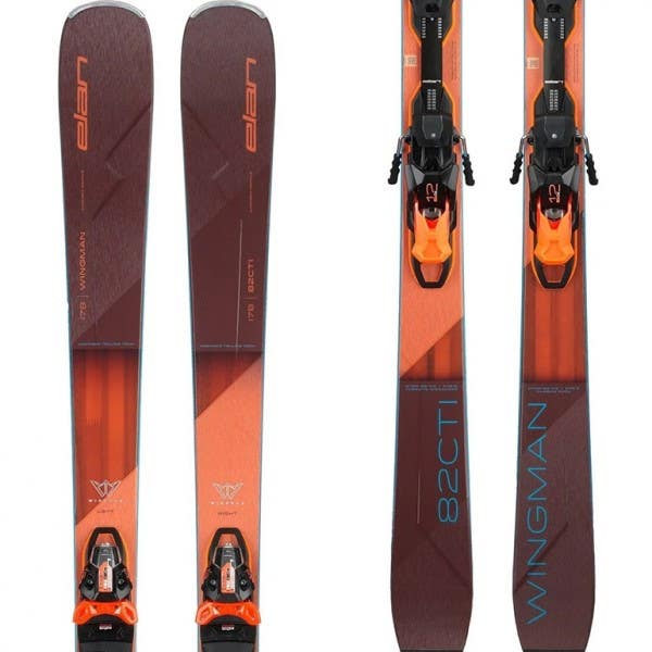 New 2023 Elan Wingman 82 CTI skis w/ Elan EMX12 bindings