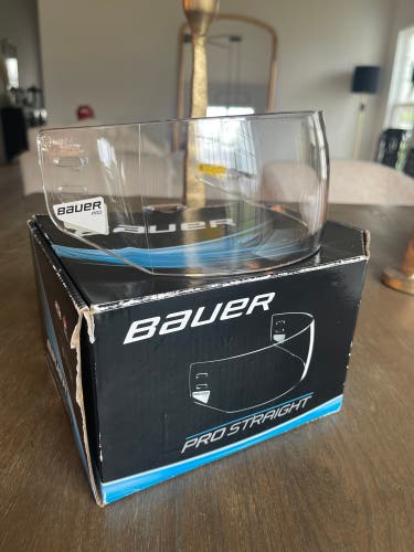 Used  Bauer Pro Straight Visor Clear