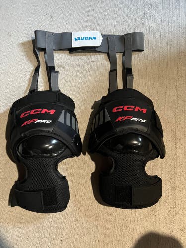 Used CCM Pro V2 Goalie Senior Knee Guards