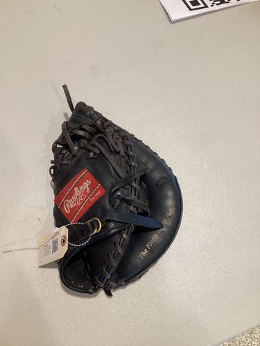 Black Used Rawlings Highlight Series Right Hand Throw Catcher's Baseball Glove 31.5"